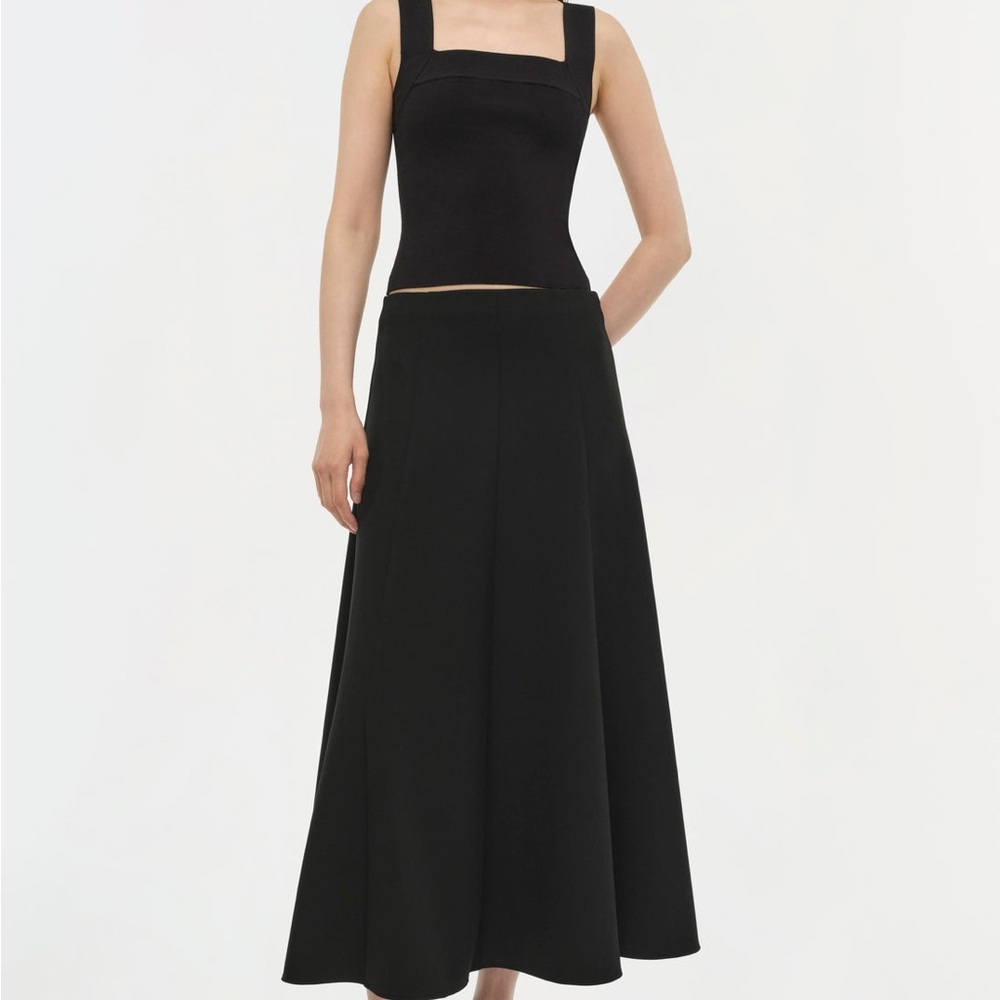 SIMKHAI Dottie ALine Midi Skirt